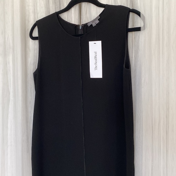 Vince Modern/Classic style, shift laser cut LBD dress! Black/ivory! Size 6 - Picture 16 of 16